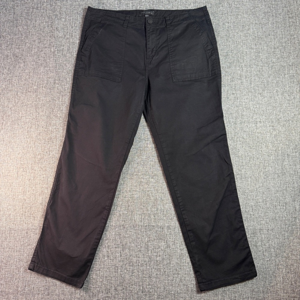 Women Sanctuary Pant | 32 Waist - Est. Size 14 |Black Utility Cargo Patch Pocket